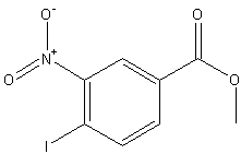 4-碘-3-硝基苯甲酸甲酯结构式