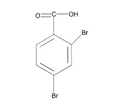 2,4-二溴苯甲酸结构式