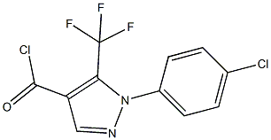 2-(4-氯苯基)-3-(三氟甲基)吡唑-4-羰基氯结构式
