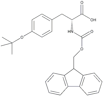芴甲氧羰基-D-叔丁基酪氨酸结构式