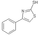 2-巯基-4-苯基噻唑结构式