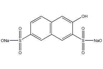 2-萘酚-3,6-二磺酸二钠盐结构式