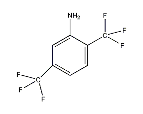 2,5-双(三氟甲基)苯胺结构式