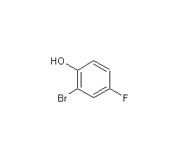 2-溴-4-氟苯酚结构式