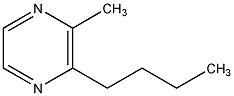 2-丁基-3-甲基吡嗪结构式