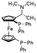 (R)-N,N-二甲基-1-[(S)-1',2-双(二苯基膦)二茂铁]乙基胺结构式