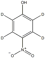 4-硝基苯酚-2,3,5,6-d4结构式