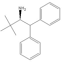 (S)-(+)-2-氨基-3,3-二甲基-1,1-二苯基丁烷结构式