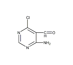 4-氨基-6-氯-5-醛基嘧啶结构式