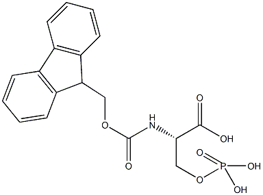 Fmoc-O-磷酰-L-丝氨酸结构式