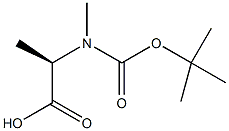 BOC-N-甲基-D-丙氨酸结构式