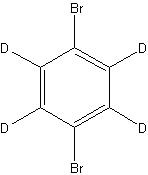 1,4-二溴苯-d4结构式