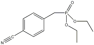 (4-氰基苄基)膦酸二乙酯结构式