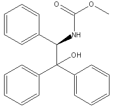 (R)-(+)-N-羧酸甲基-2-胺-1,1,2-三苯基乙醇结构式