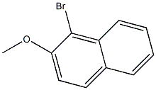 1-溴-2-甲氧基萘结构式