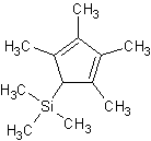 三甲基甲硅烷基五甲基环戊二烯结构式
