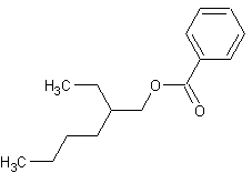 苯甲酸2-乙基己酯结构式