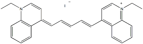 1,1'-二乙基-4,4'-二甲花青苷碘结构式