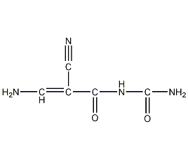 (3-氨基-2-氰基丙烯)尿素结构式