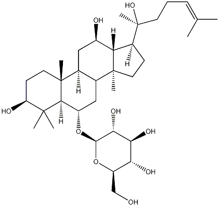 人参皂苷-Rh1结构式
