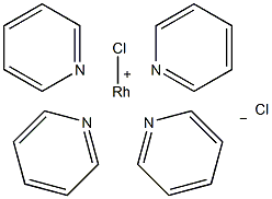 反式-二氯四(吡啶)氯化铑结构式