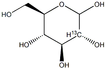 D-葡萄糖-2-13C结构式