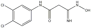 N-(3,4-二氯苯基)-3-羟氨基-3-亚氨基丙酰胺结构式