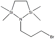 1-(3-溴丙基)-2,2,5,5-四甲基-1-氮杂-2,5-二硅杂环戊烷结构式