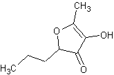 2-乙基-4-羟基-5-甲基-3(2H)-呋喃酮结构式