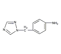 1-(4-氨基苄基)-1,2,4-三唑结构式