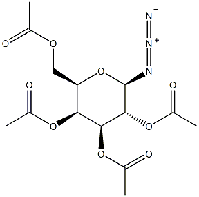 1-叠氮-1-脱氧-β-D-吡喃半乳糖苷四乙酸结构式