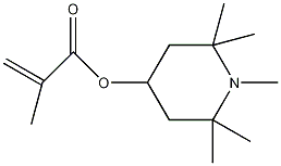 2-甲基-2-丙烯酸-1,2,2,4,6-五甲基-4-哌啶酯结构式