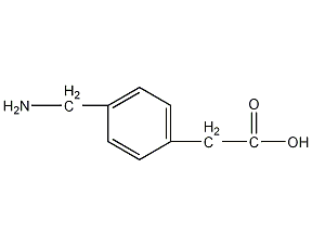4-氨基甲基苯乙酸结构式