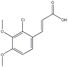 2-氯-3,4-二甲基肉桂酸结构式
