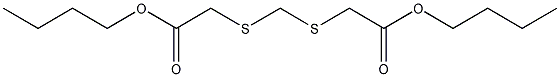 2,2'-亚甲基双(硫代)二乙酸二丁酯结构式