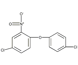 4,4'-二氯-2-硝基二苯醚结构式