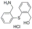 2-[2-(氨基甲基)苯基硫代]苯甲醇盐酸盐结构式