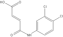N-(3,4-二氯苯基)马来酸结构式