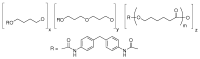 聚[4,4'-亚甲基双(异氰酸苯酯)-alt-1,4-丁二醇/二(丙烯乙二醇)/聚己酸内酯]结构式
