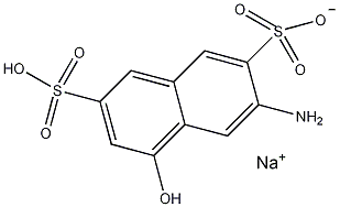 3-氨基-5-氢-2,7-萘二磺酸一钠盐结构式
