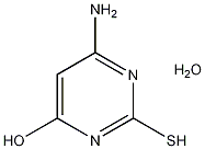 4-氨基-6-羟基-2-巯基嘧啶一水结构式