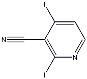 3-氰基-2,4-二碘吡啶结构式