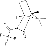 3-三氟乙酰基-D-樟脑结构式