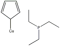 环戊二烯基(三乙基膦)亚酮(I)结构式