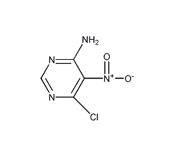 4-氨基-5-硝基-6-氯嘧啶结构式