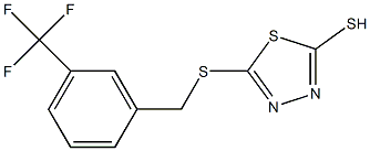 5-[3-(三氟甲基)苄硫基]-1,3,4-噻二唑-2-硫醇结构式