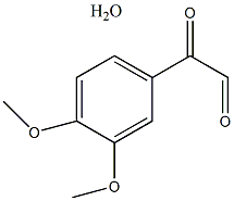 3,4-二甲氧基苯基乙二醛 水合物结构式