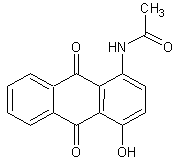 乙酰氨基对羟基蒽醌结构式