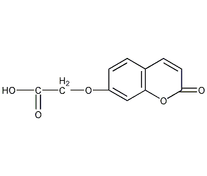 [(2-氧代-2H-苯并吡喃-7-基)氧基]乙酸结构式