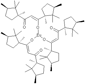 [d,d-二(2－莰烷醇基)甲酸]铕结构式